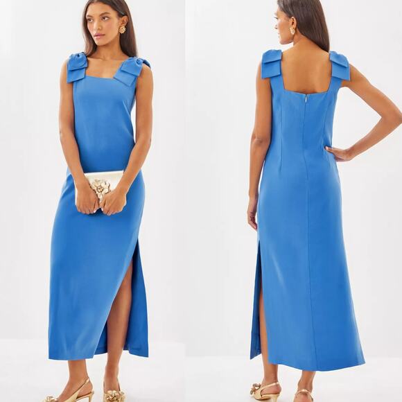 Lilly Pulitzer Bernice Maxi Dress in Sunwashed Blue 10 - Picture 1 of 11